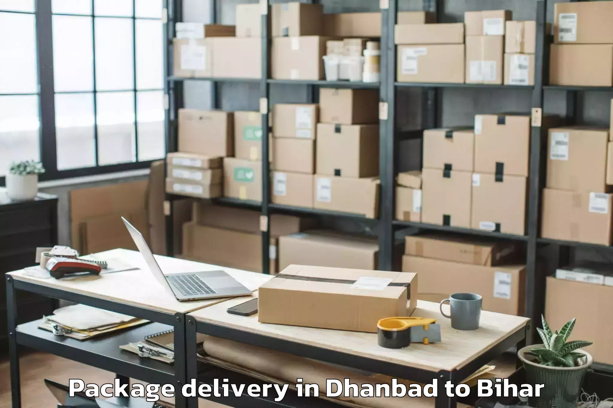 Professional Dhanbad to Lauriya Package Delivery